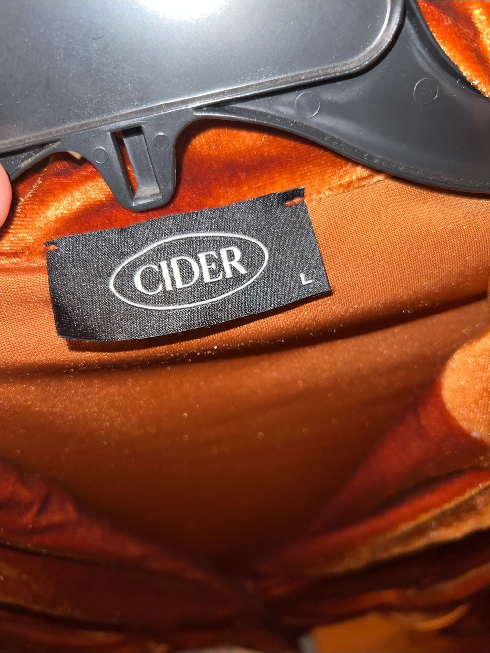 Cider Velvet Ruched Blazer Jacket - Rust - Picture 3 of 3
